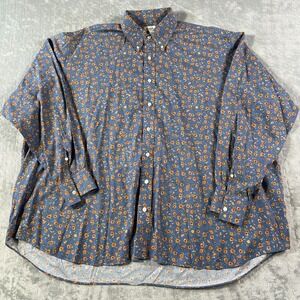 Hamilton Shirt Co Mens 16.5 33‎ Flowers Spring Resort Preppy Casual Light Nov 20